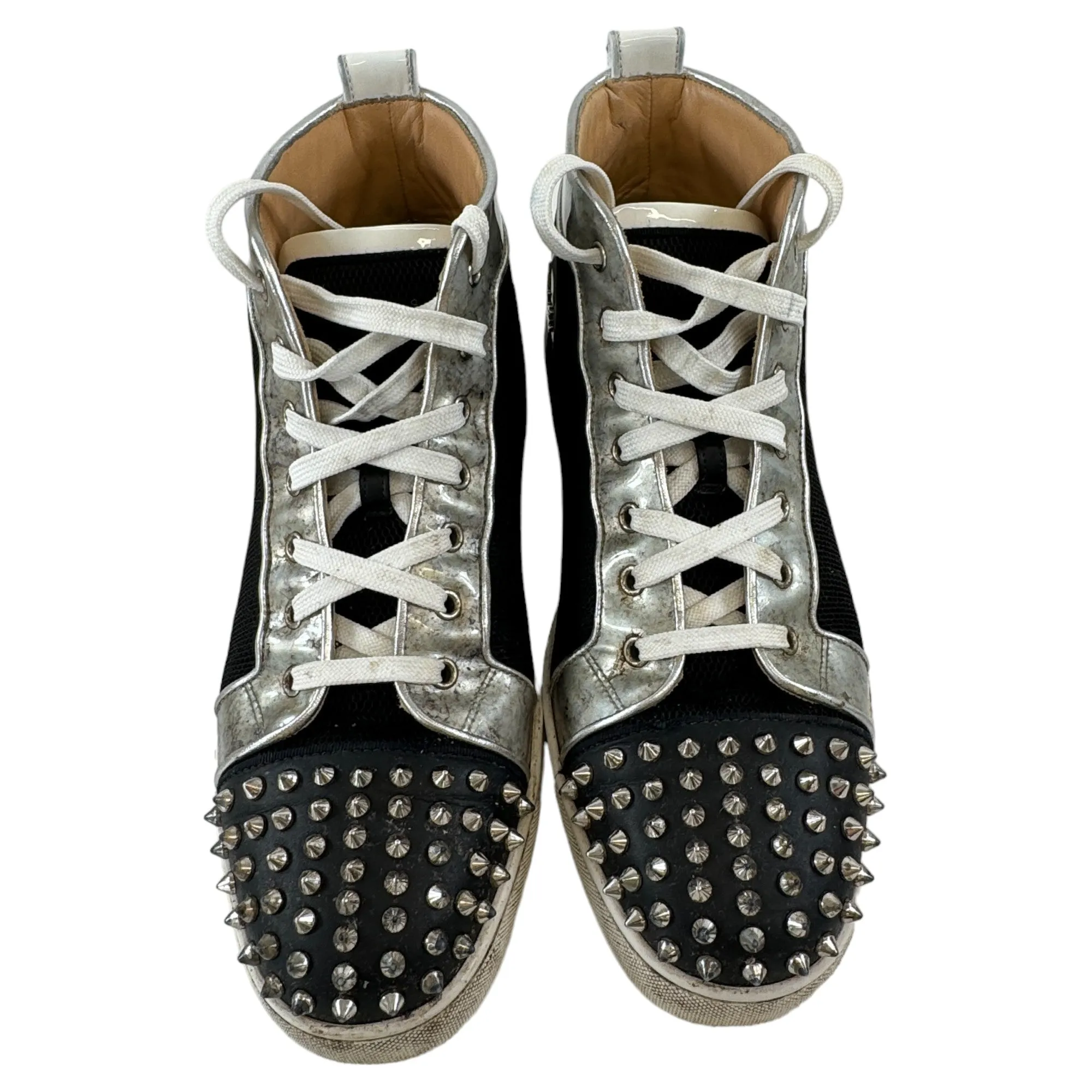 Men's Orlato Marble Spikes High Trainers Black Size EU 44 / UK 10