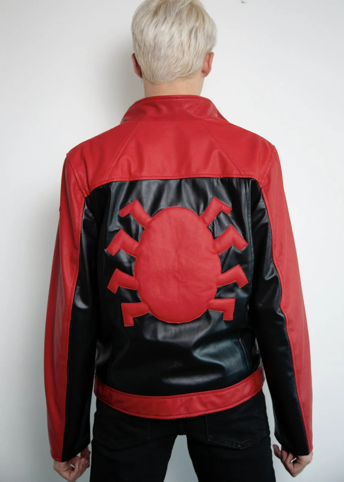 Mens Spider-Man Last Stand Leather Jacket Black & Red | LucaJackets