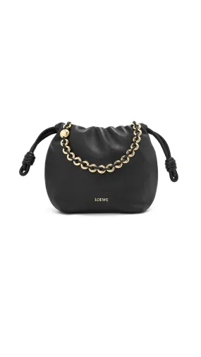 Mini Flamenco Purse in Mellow Nappa Lambskin - Black