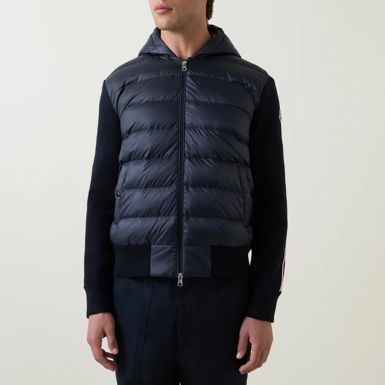 MONCLER Hybrid Padded Jacket - Navy