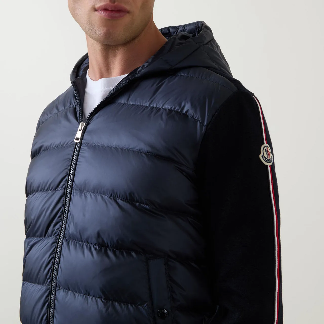 MONCLER Hybrid Padded Jacket - Navy