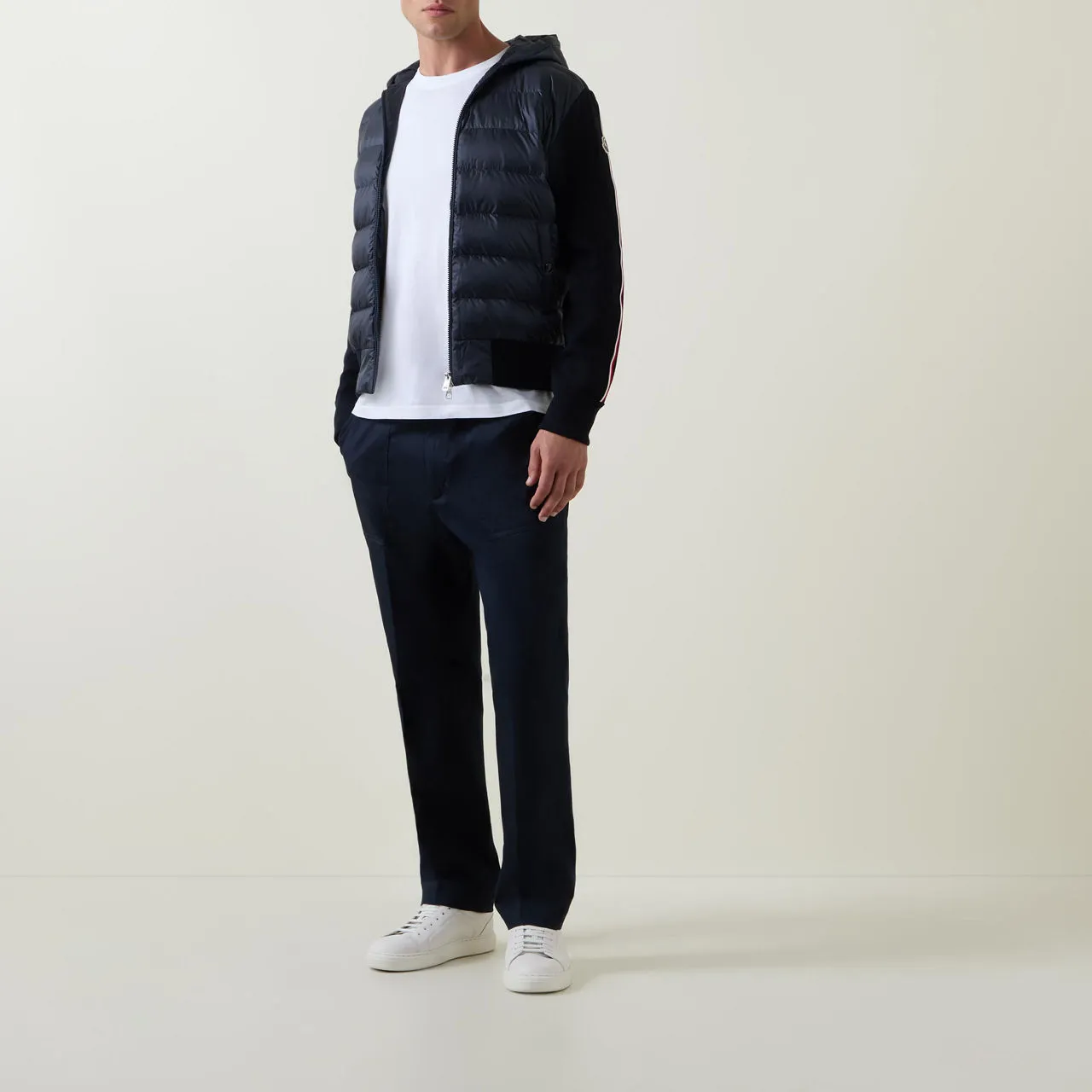 MONCLER Hybrid Padded Jacket - Navy