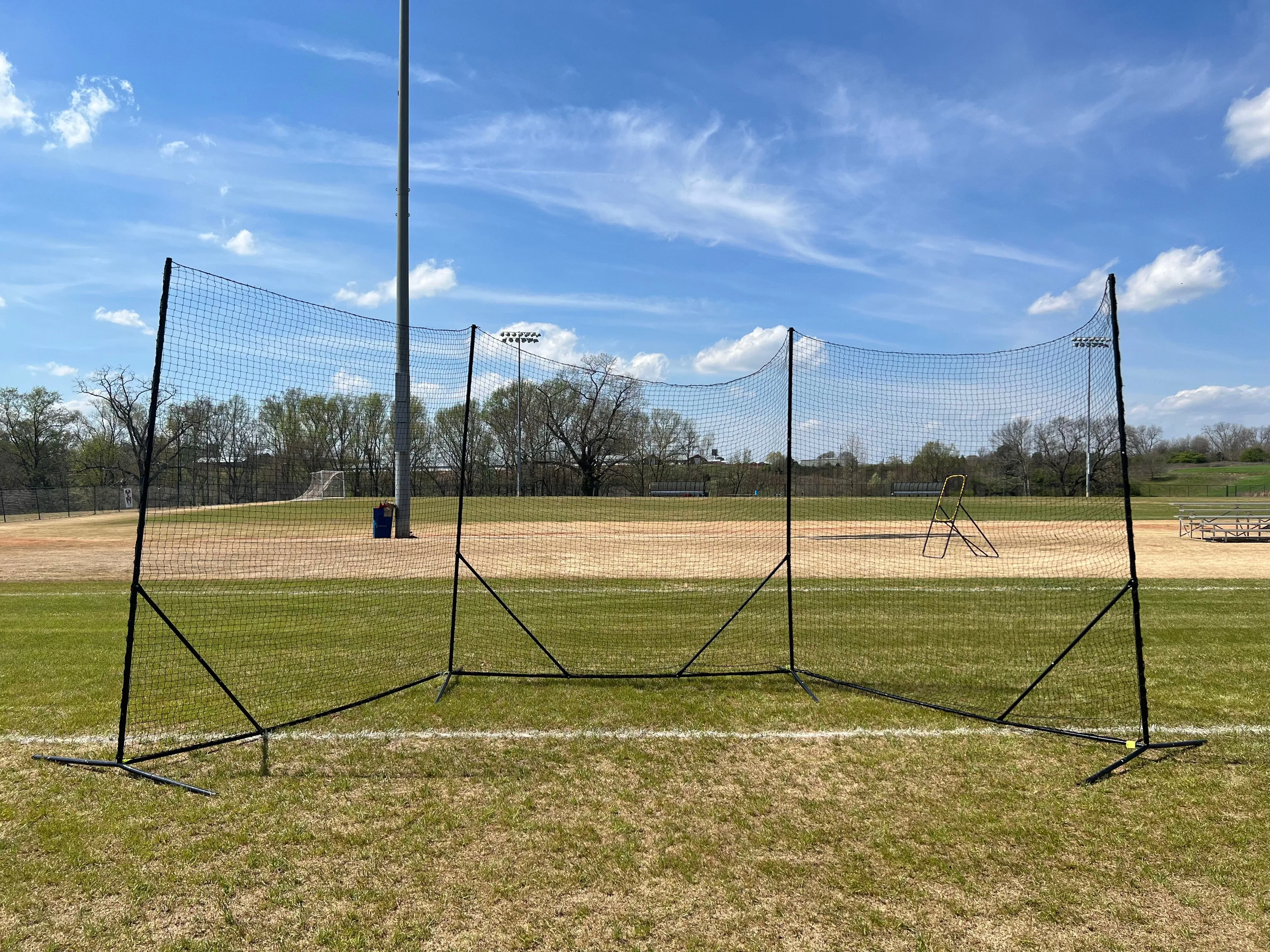 NEW! - Backstop CURV 10' x 30' Adjustable Angle System w/3mm knotted poly net by CrankShooter   FREE SHIPPING