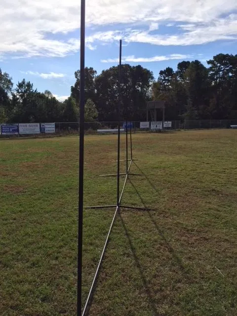 NEW! - Backstop CURV 10' x 30' Adjustable Angle System w/3mm knotted poly net by CrankShooter   FREE SHIPPING