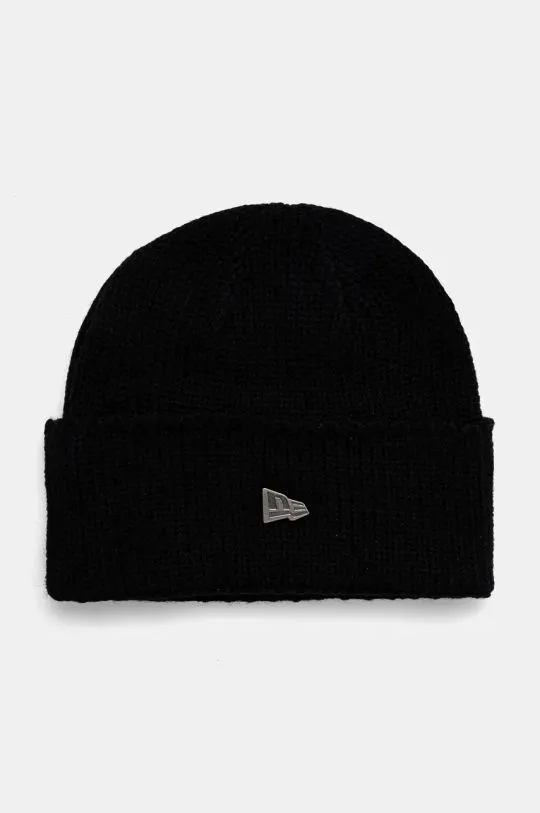 New Era wool blend beanie black color 60565447