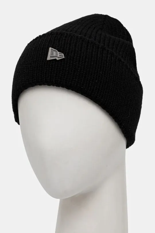 New Era wool blend beanie black color 60565447