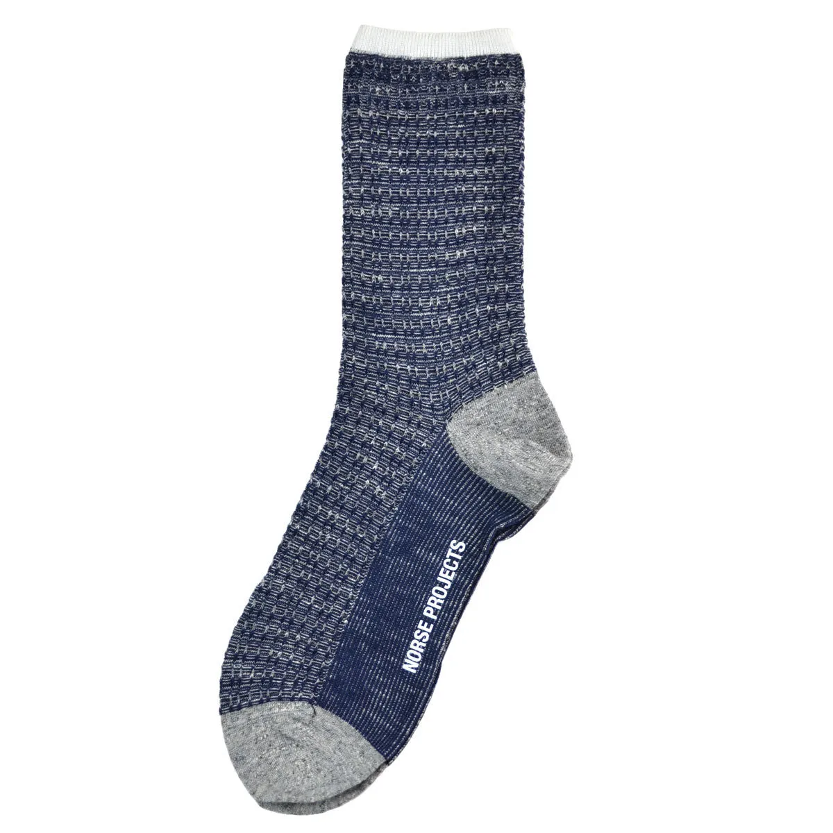 Norse Projects - Bjarki Denim Stitch Socks - Dark Navy