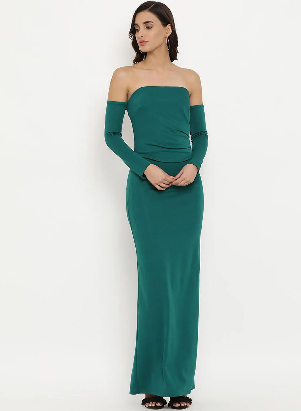 Off Shoulder Maxi Dress