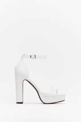 On The Rise Faux Leather Platform Heels