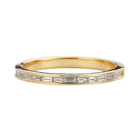 ORDER ONLY: 18K Gold Channel-Set Baguette Diamond Band