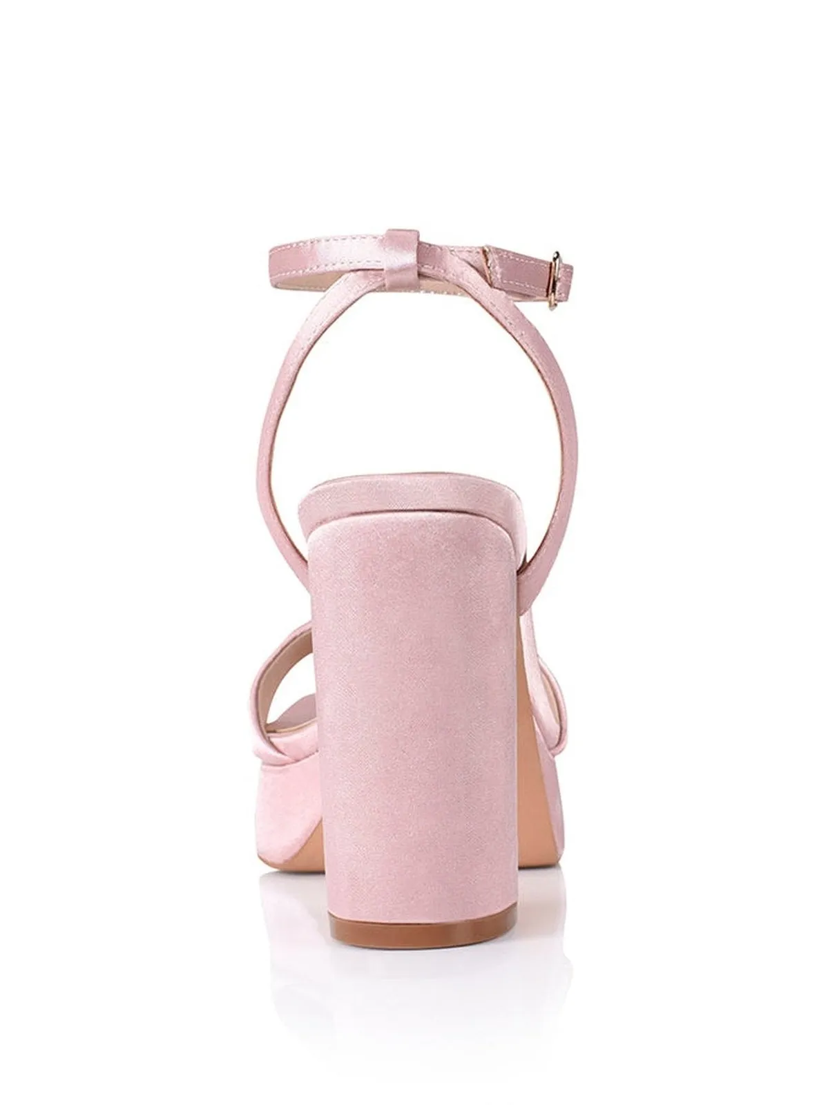 Orion Platform Heels - Pink Satin