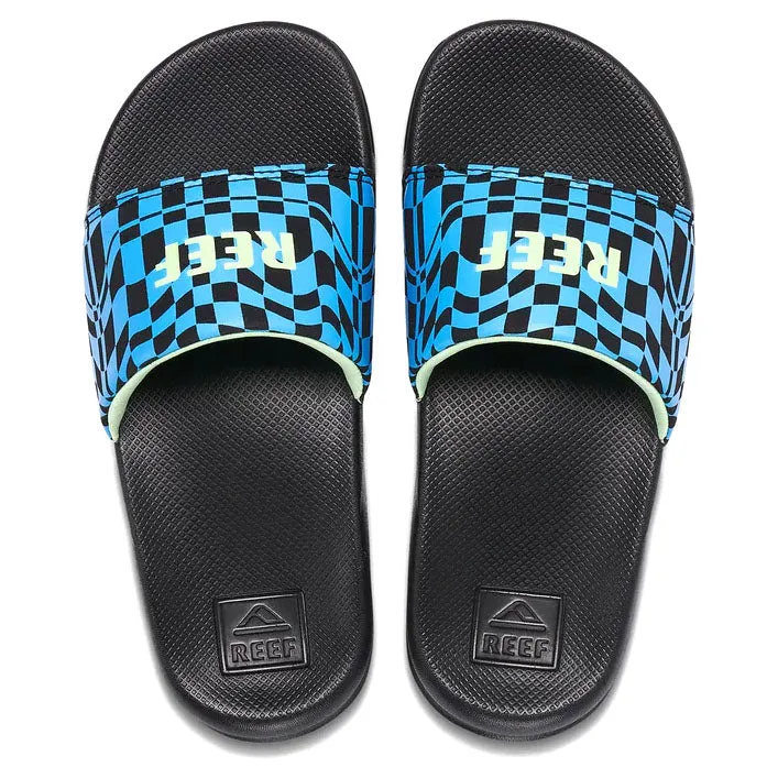 Reef Kid's One Slide Flip Flop - Swell Checkers