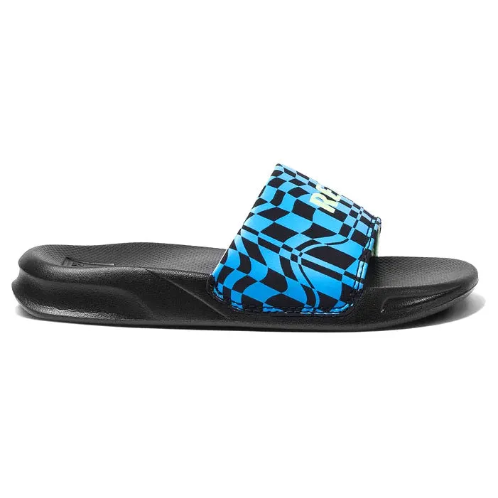 Reef Kid's One Slide Flip Flop - Swell Checkers