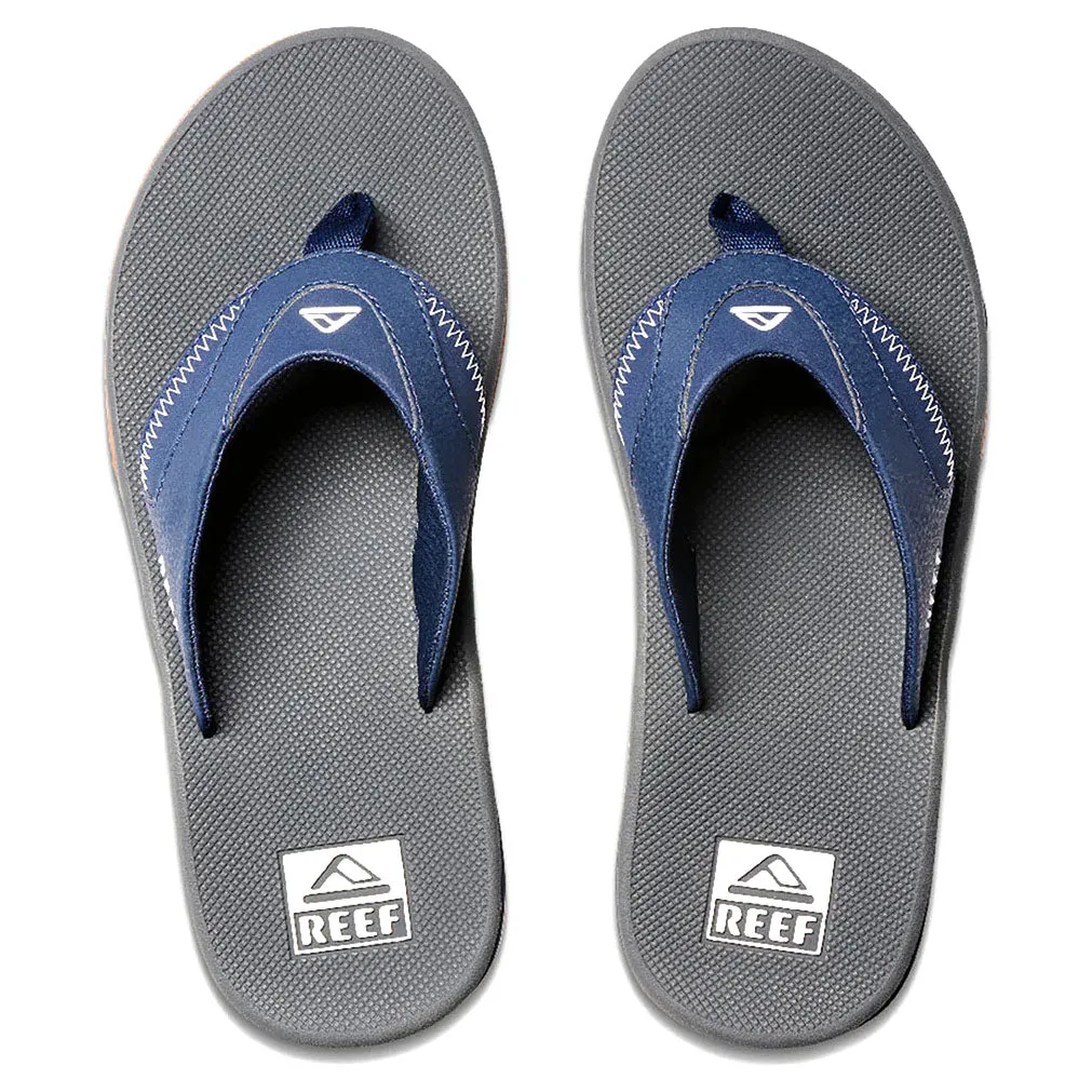 Reef Men's Fanning Flip Flops - Navy/Shadow