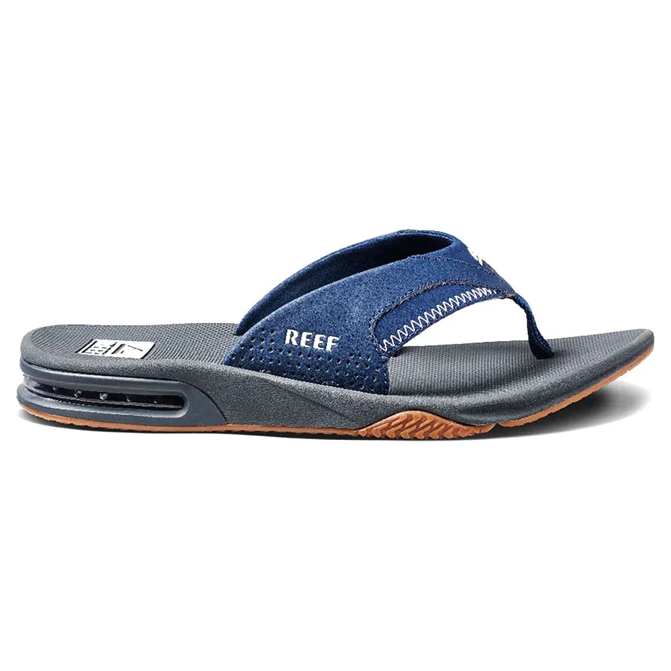 Reef Men's Fanning Flip Flops - Navy/Shadow