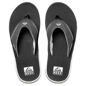 Reef Men's Fanning Flip Flops - Raven/White