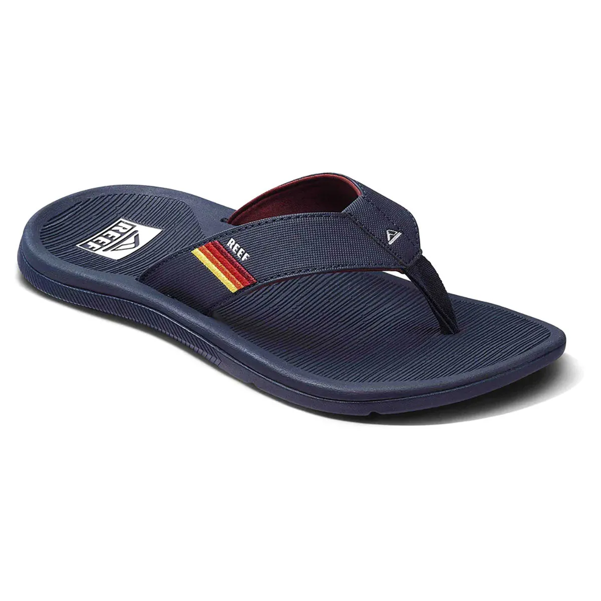 Reef Men's Santa Ana Flip Flops - Grey/Ocean Sunset