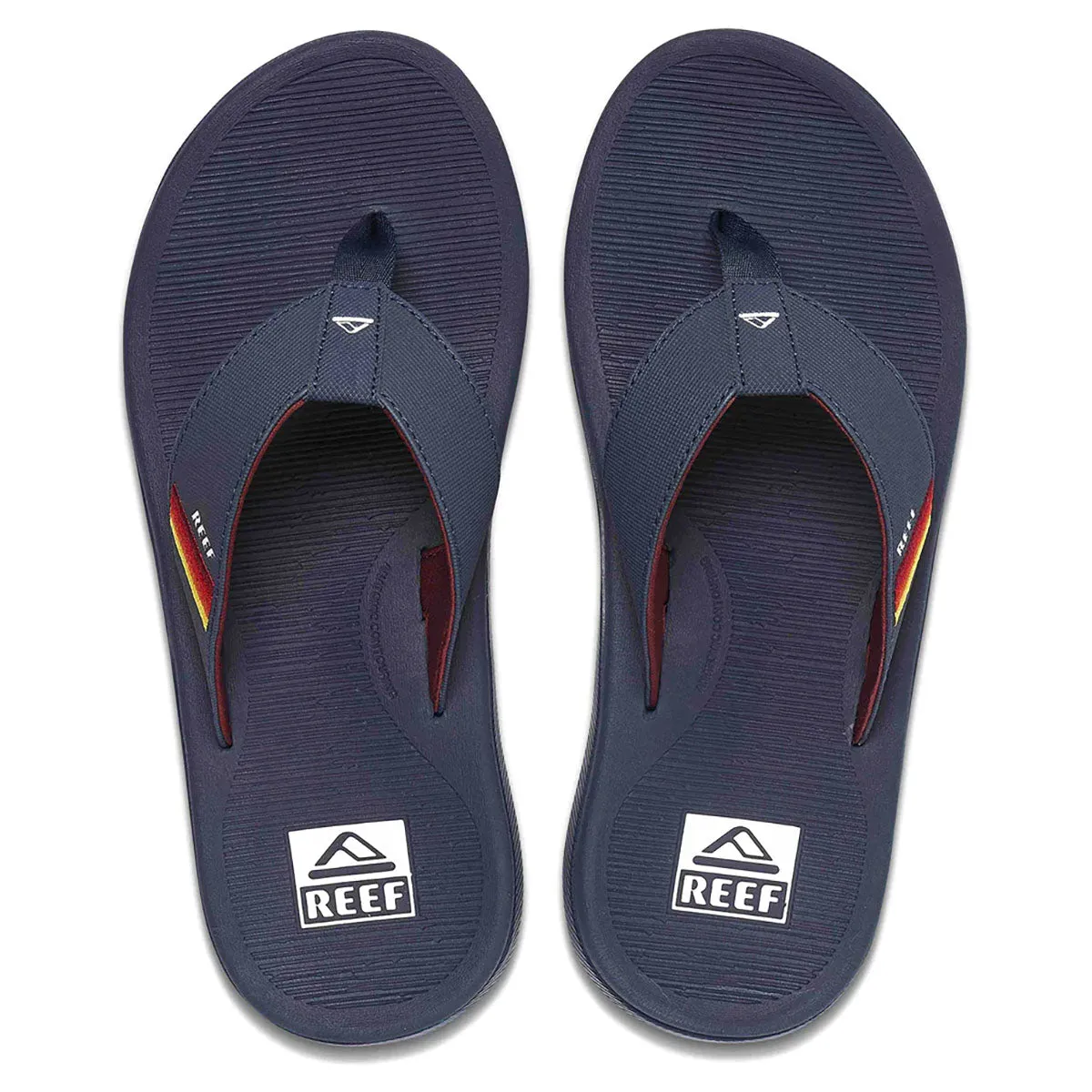 Reef Men's Santa Ana Flip Flops - Grey/Ocean Sunset