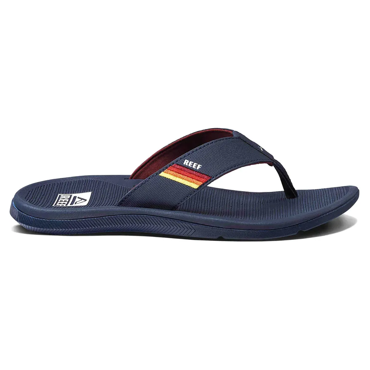 Reef Men's Santa Ana Flip Flops - Grey/Ocean Sunset