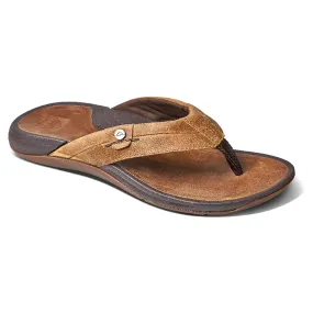 Reef Pacific Leather Flip Flops - Java