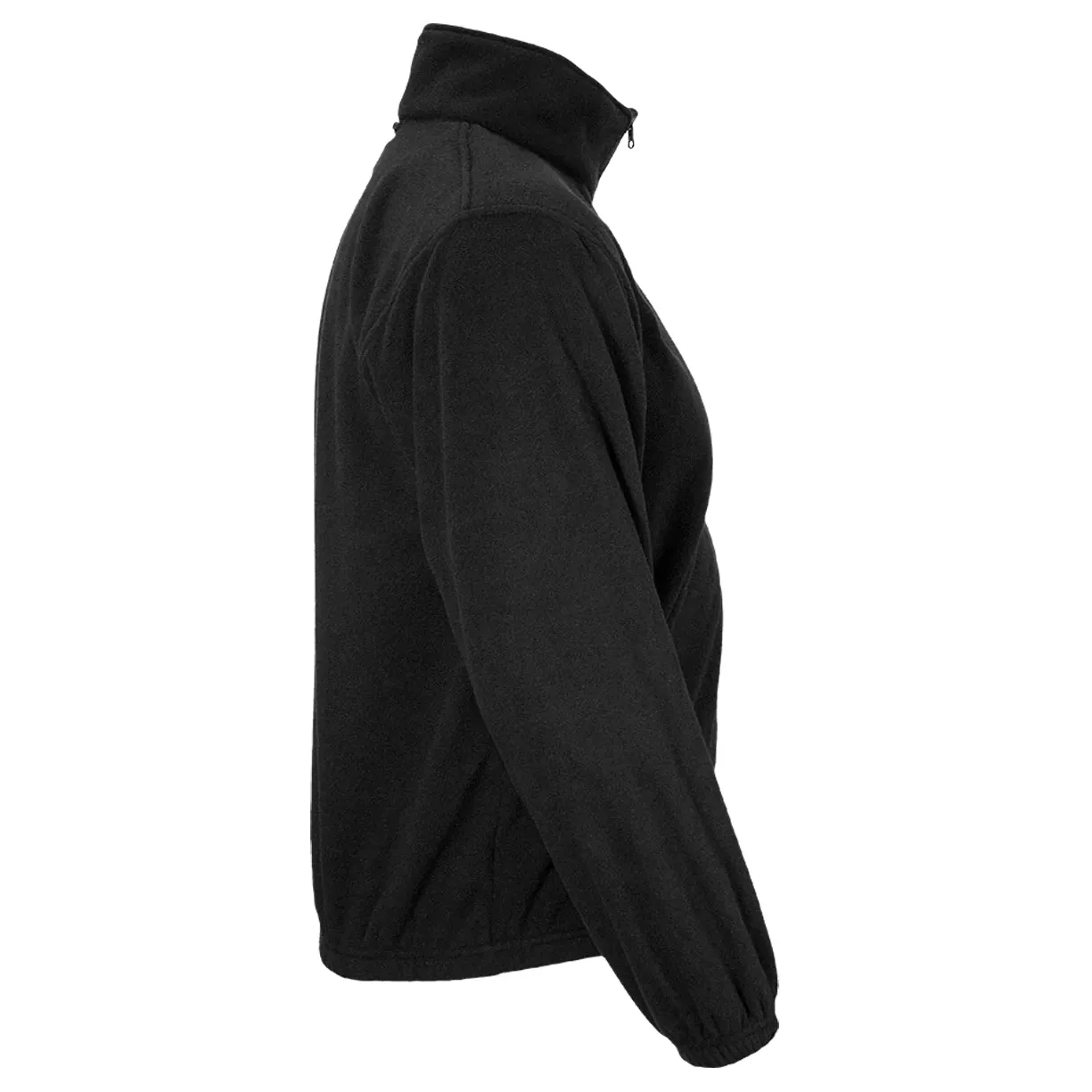 Reflective Apparel 620NTBK Non-ANSI Full Zip Fleece Sweatshirt - Black