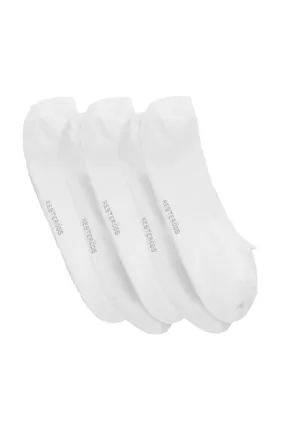 Resterds Bamboo 5-Pack No-Show Socks White