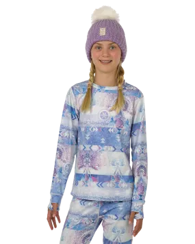 Rojo Jyndie Girl's Crew Neck Thermal Top Eira | Thermals Kids | Snow Skiers Warehouse