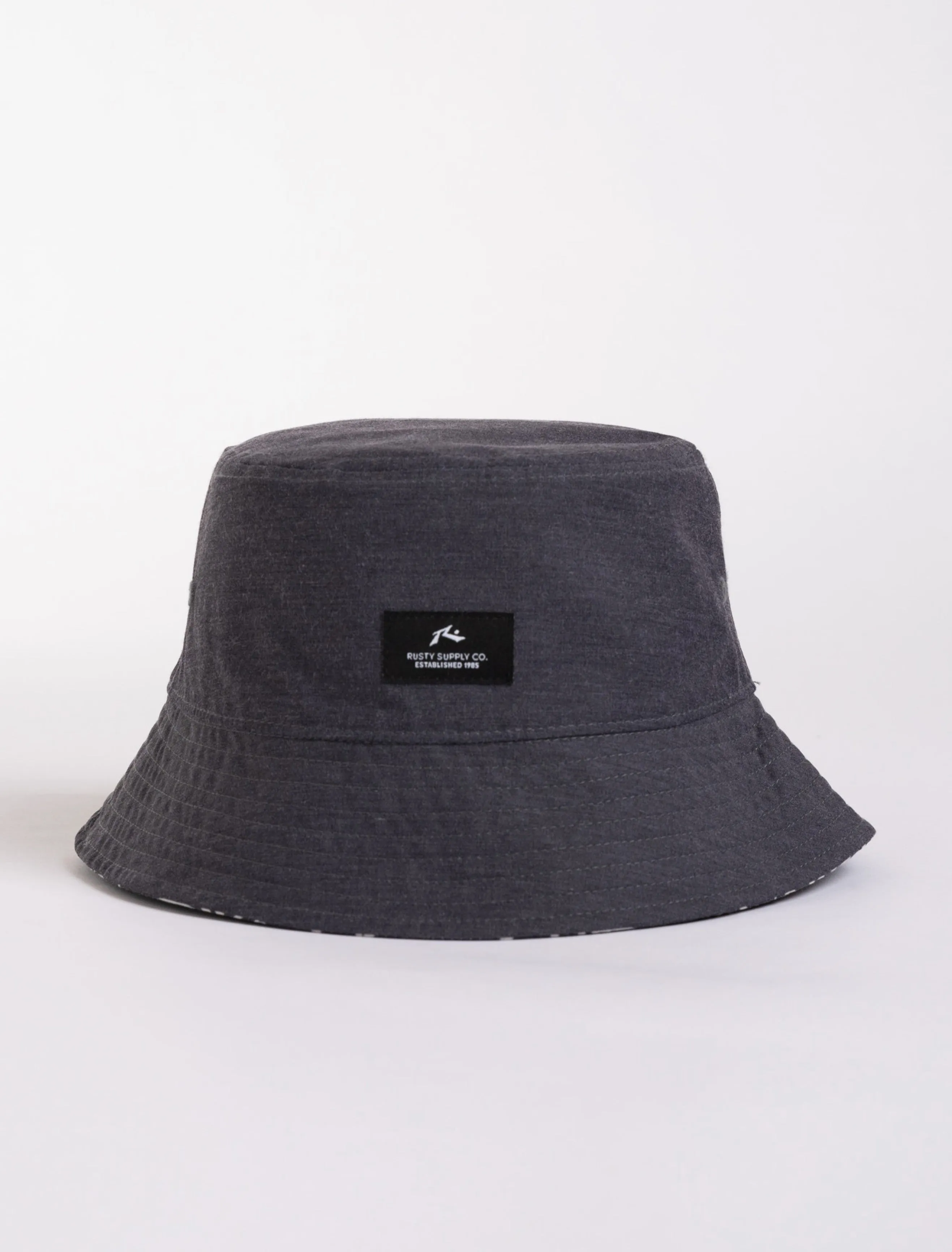 Rusty USA Dirtbag Reversible Bucket Hat Black