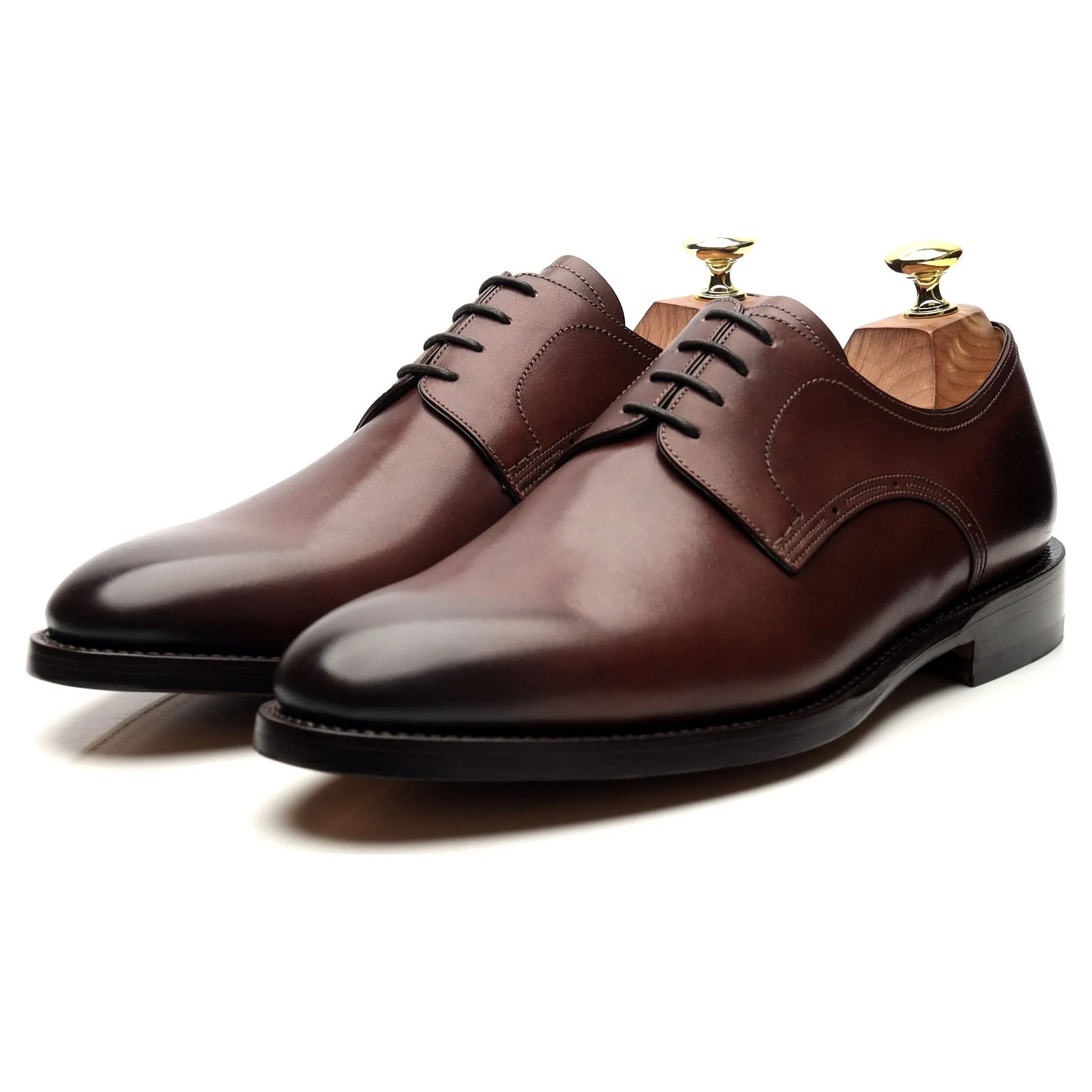 Scribe Brown Leather Derby UK 7 F