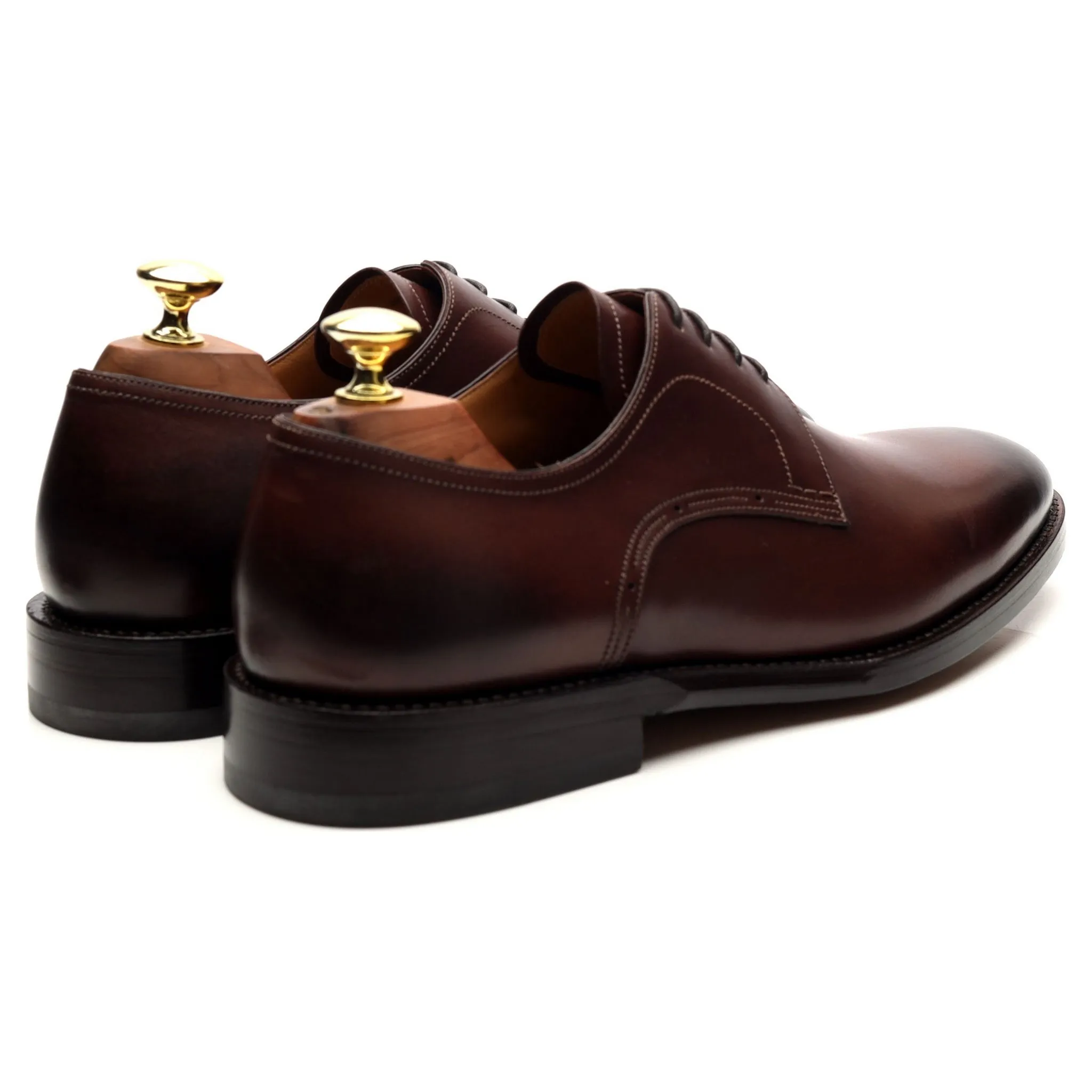 Scribe Brown Leather Derby UK 7 F