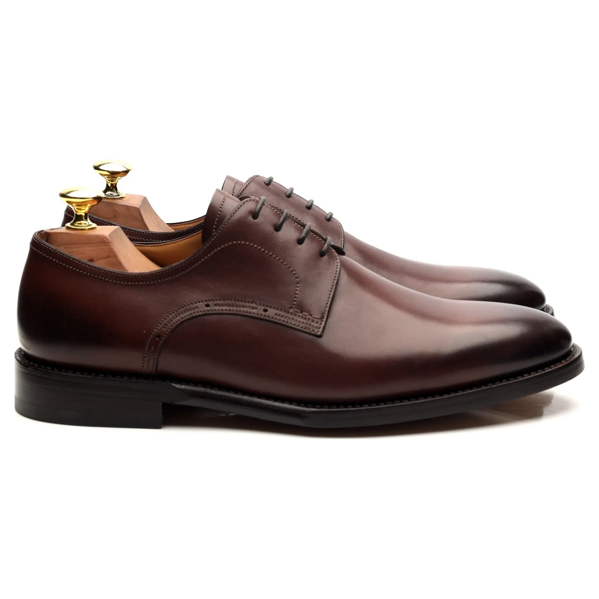 Scribe Brown Leather Derby UK 7 F