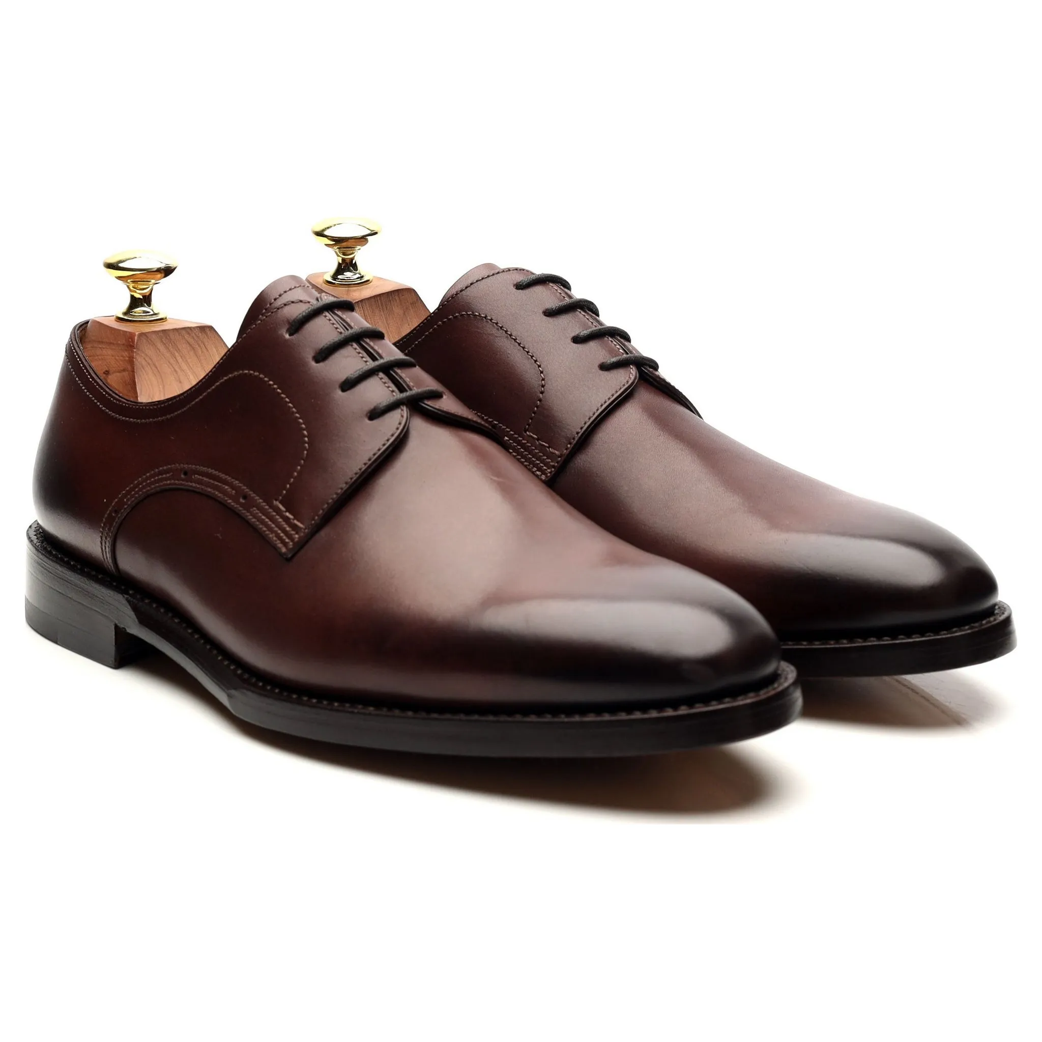 Scribe Brown Leather Derby UK 7 F