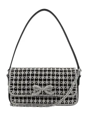 SELF-PORTRAIT Crystal Baguette Elegance Mini Handbag