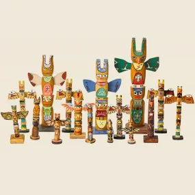 Set of Vintage Totem Poles