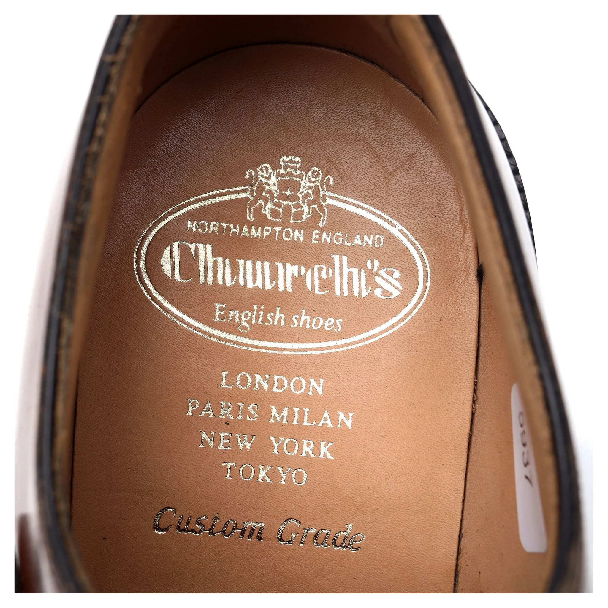 'Shannon' Tan Brown Leather Derby UK 8 G