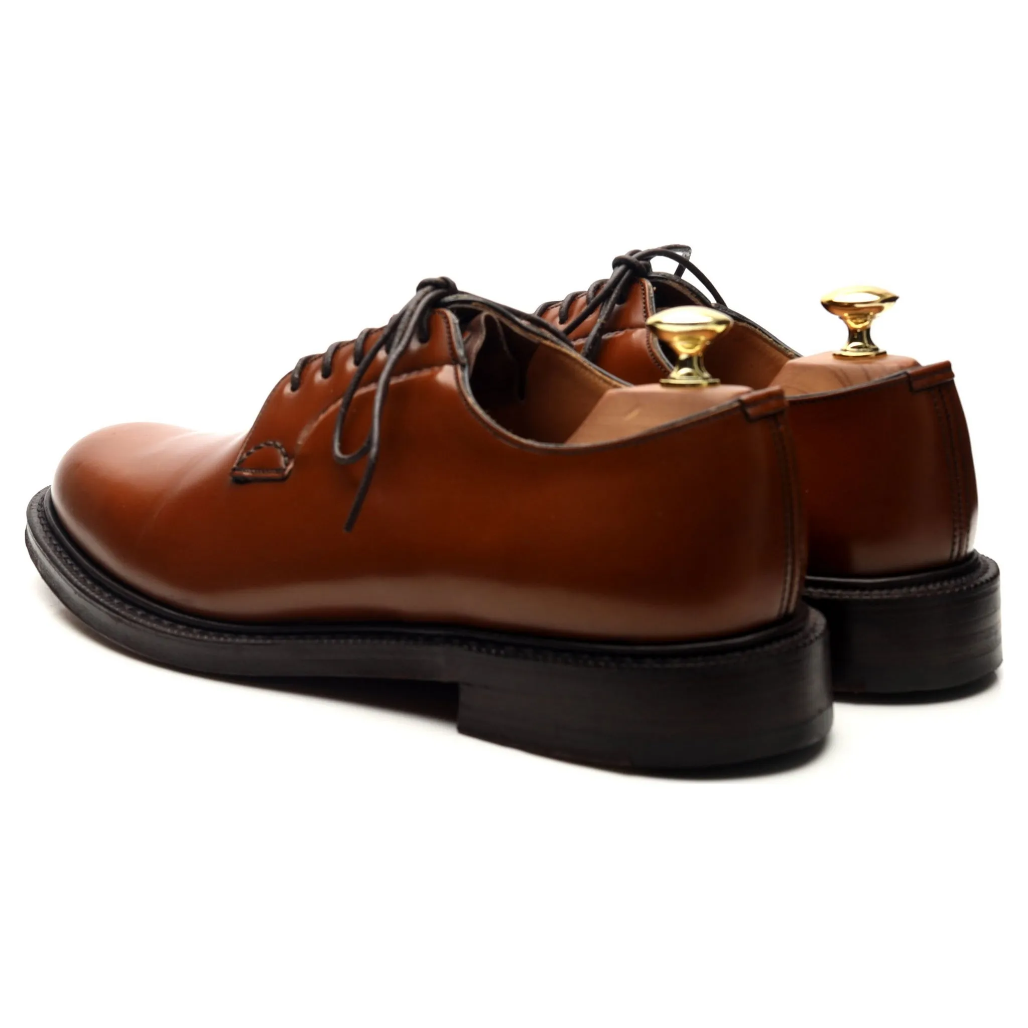 'Shannon' Tan Brown Leather Derby UK 8 G