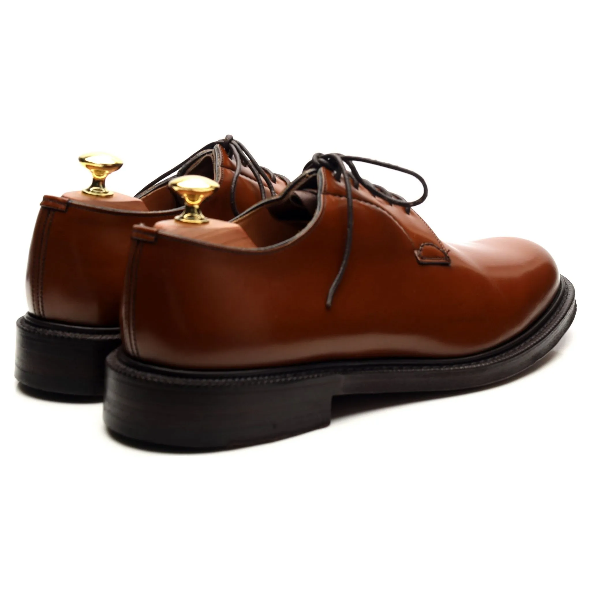 'Shannon' Tan Brown Leather Derby UK 8 G