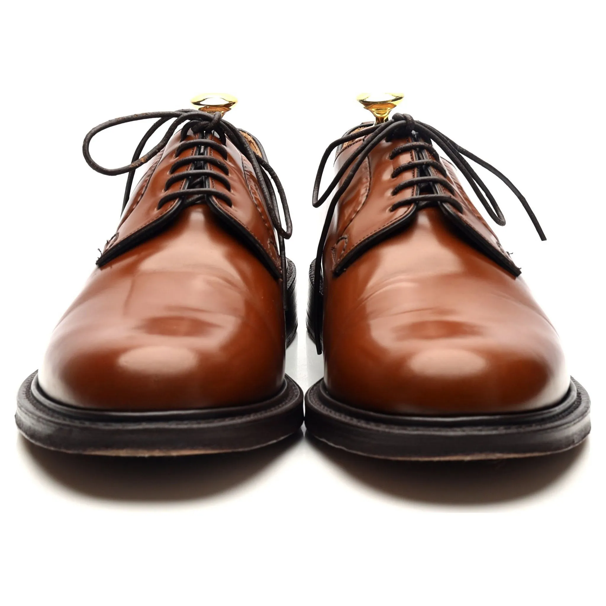 'Shannon' Tan Brown Leather Derby UK 8 G