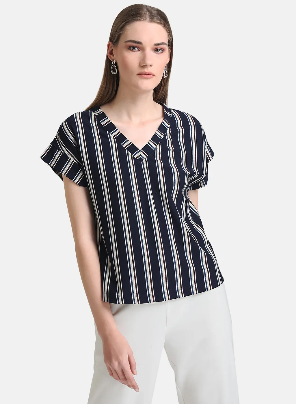 Stripped Boxy Fit T-Shirt