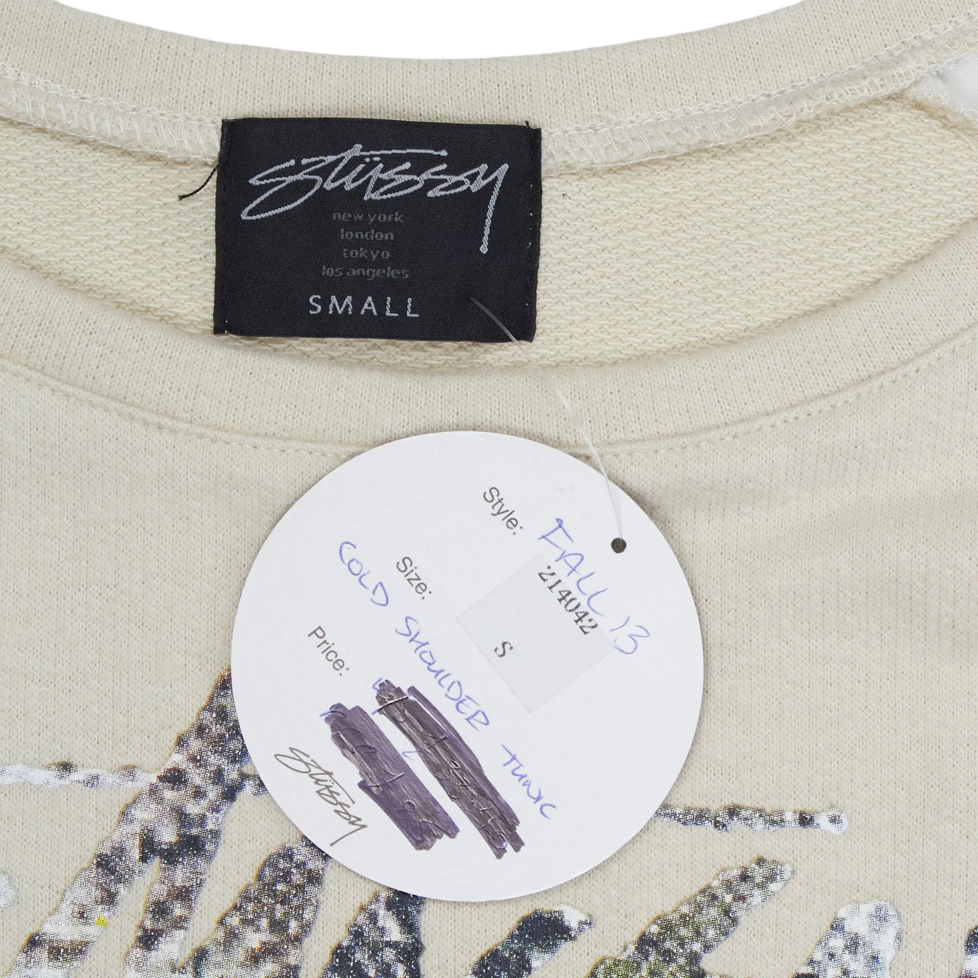 Stussy Cream Cold Shoulder Tunic