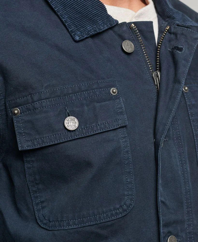 Superdry Vintage Ranch Canvas Jacket Eclipse Navy