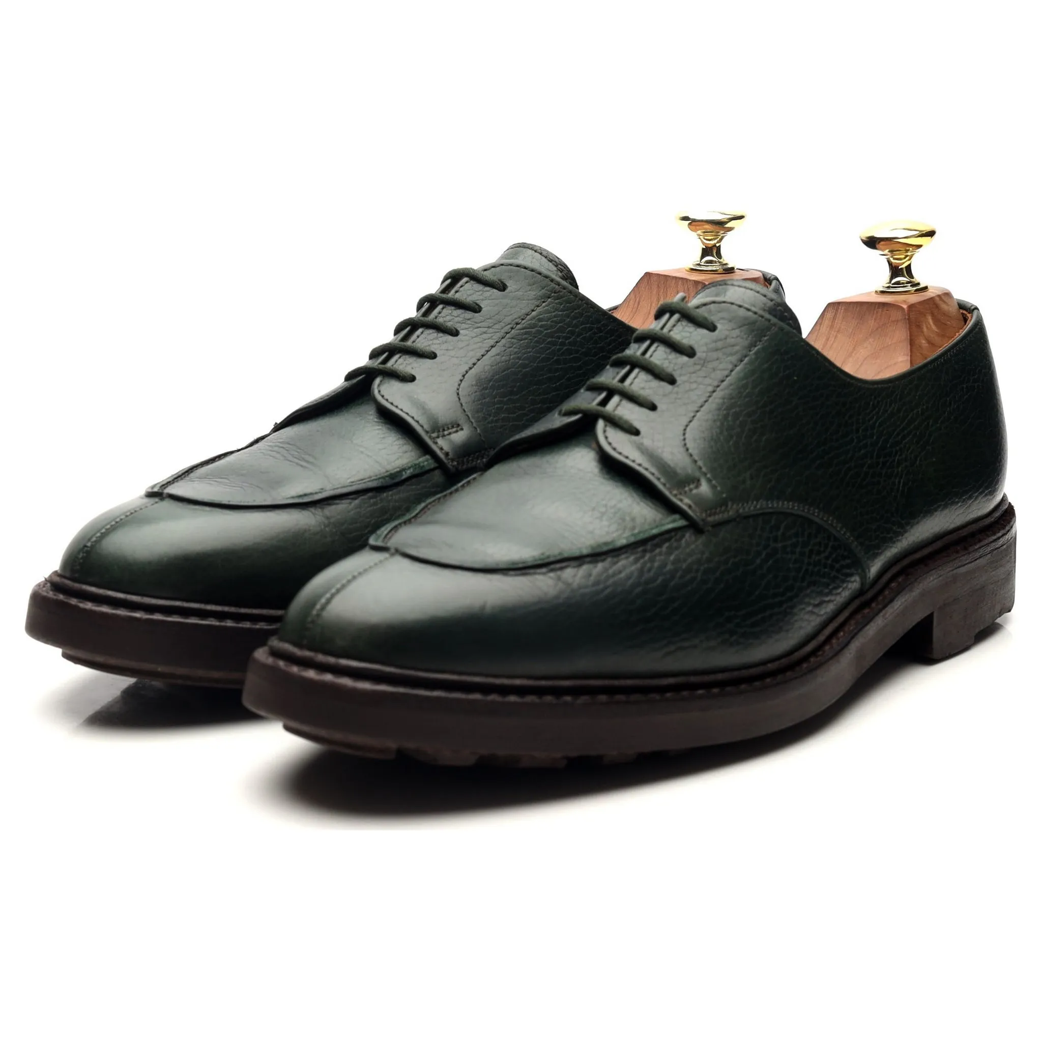 'Surrey' Dark Green Leather Derby UK 7 E