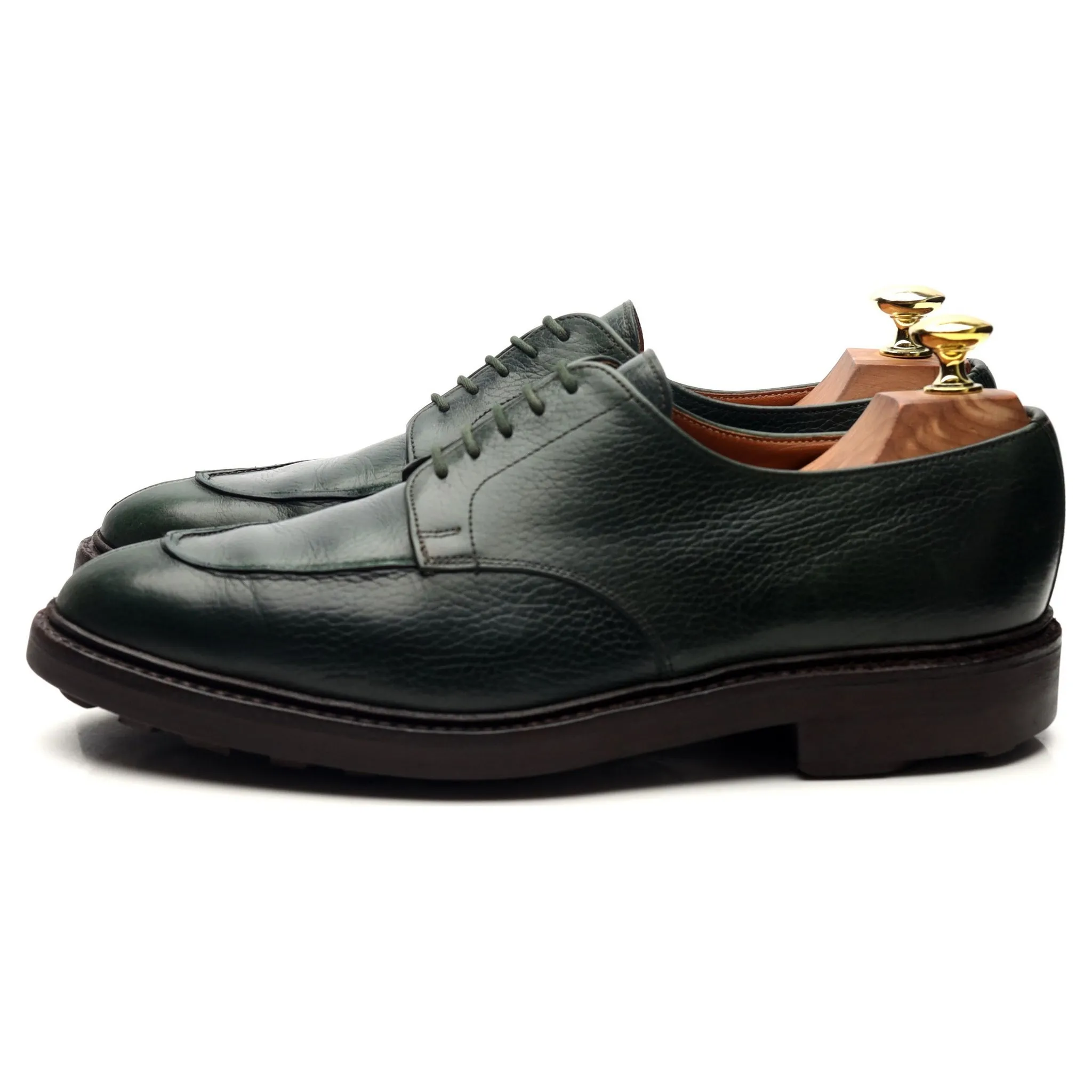 'Surrey' Dark Green Leather Derby UK 7 E