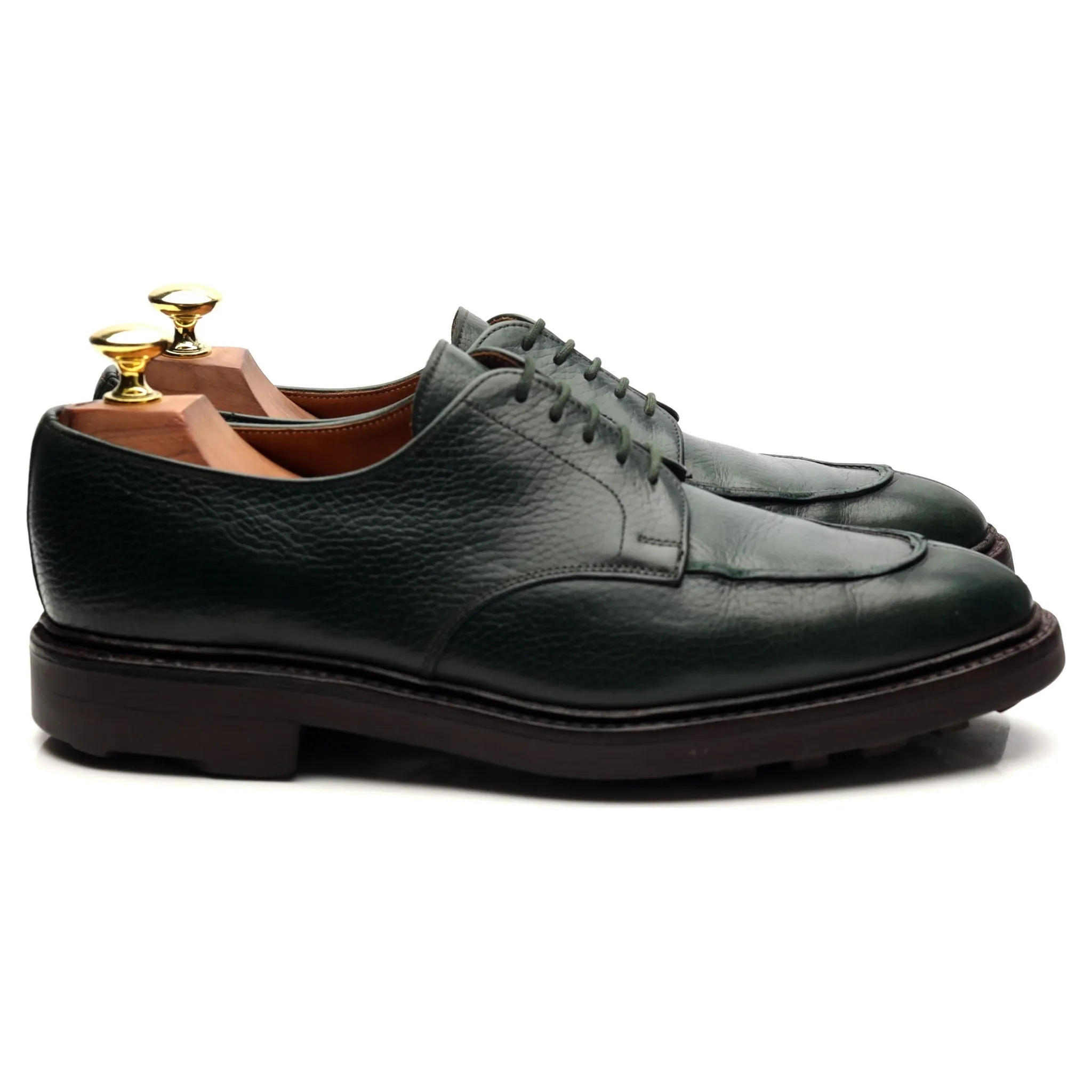 'Surrey' Dark Green Leather Derby UK 7 E