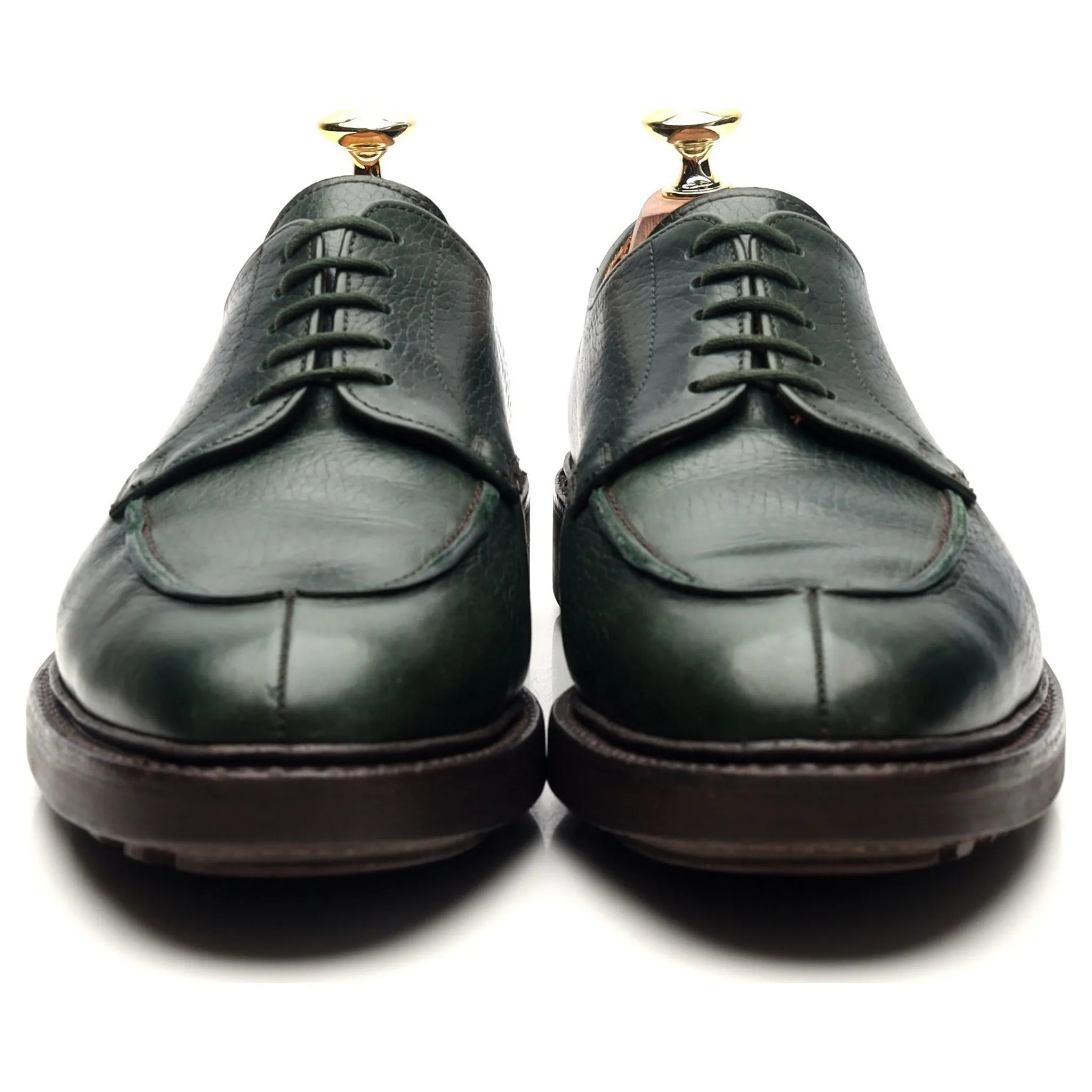 'Surrey' Dark Green Leather Derby UK 7 E