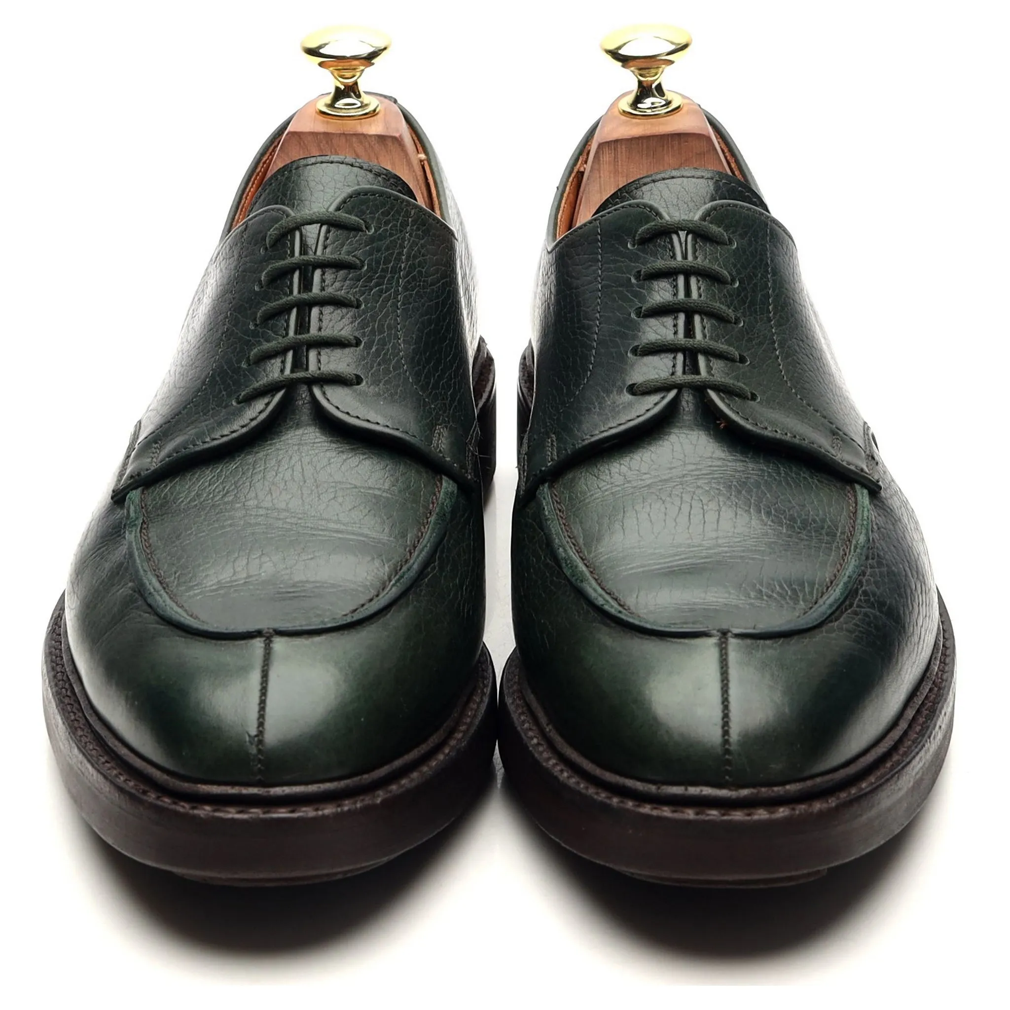 'Surrey' Dark Green Leather Derby UK 7 E