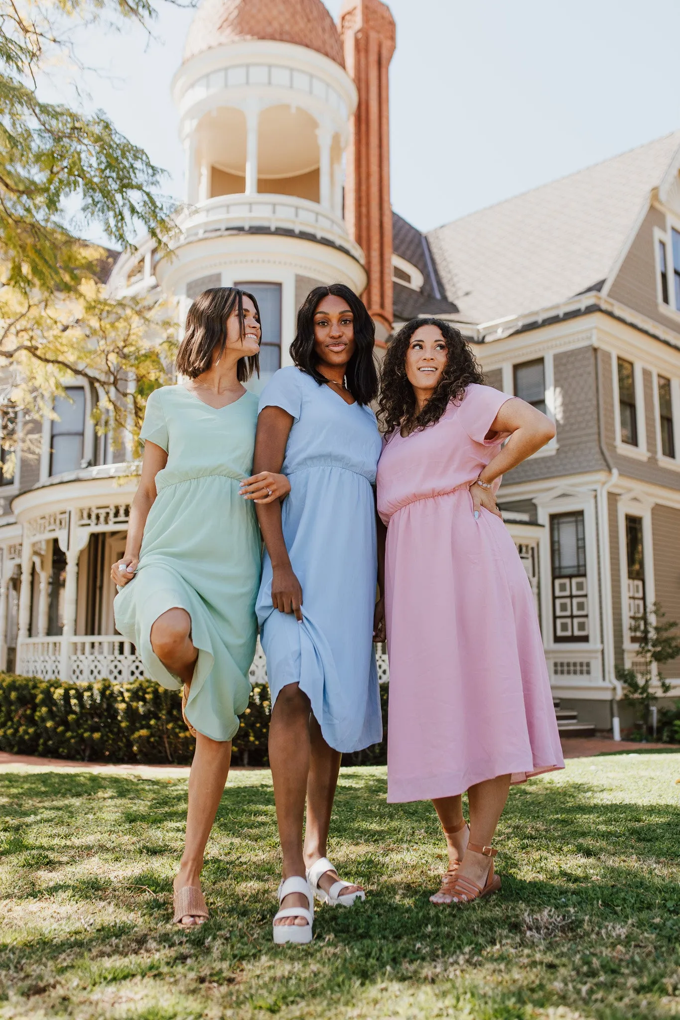 The Derby Dress in Blush