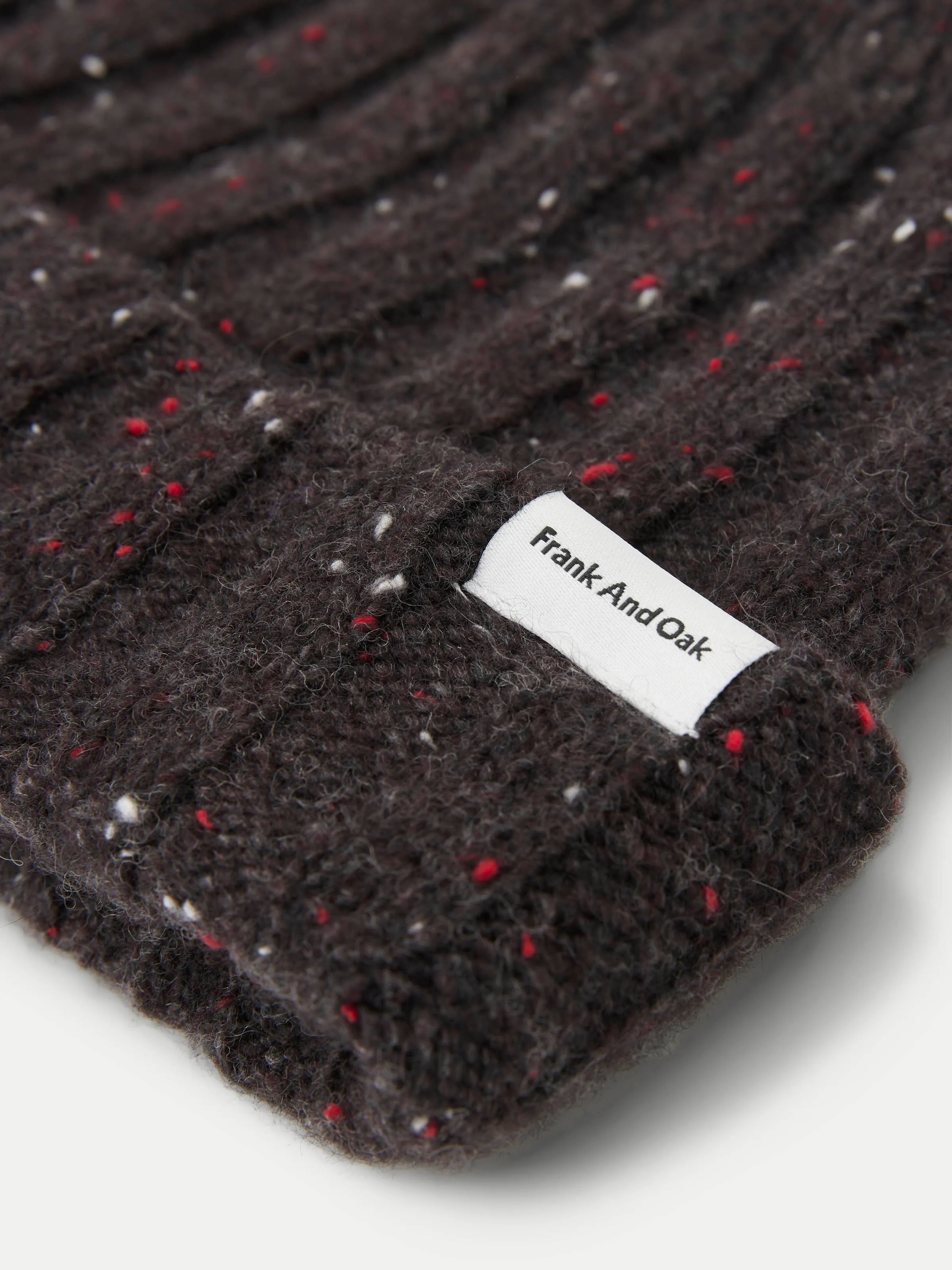 The Donegal Wool Beanie in Maroon