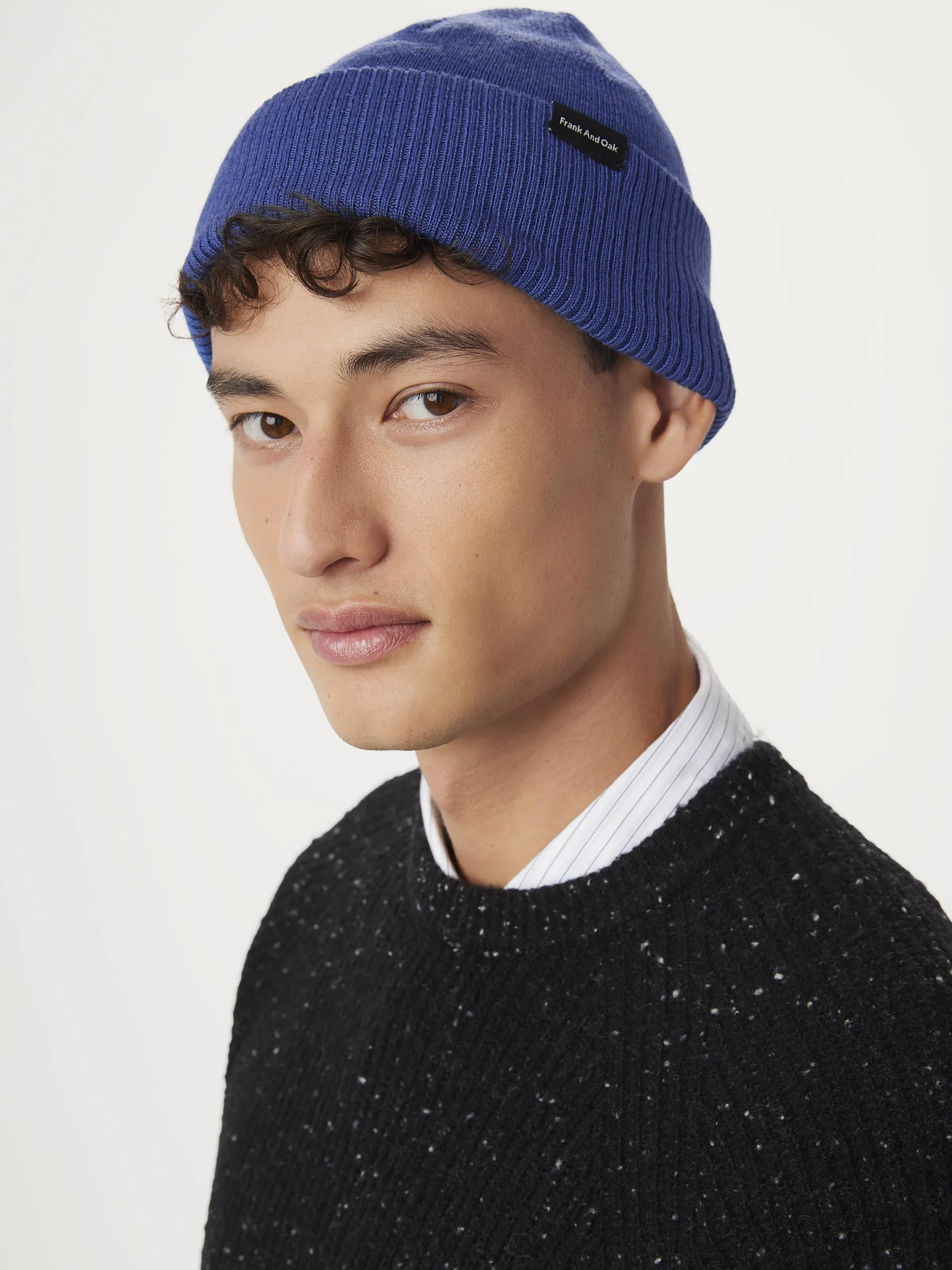 The Merino Wool Beanie in Blue