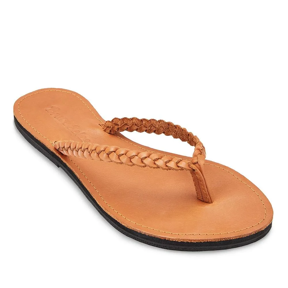 The Trenza Leather Flip Flop